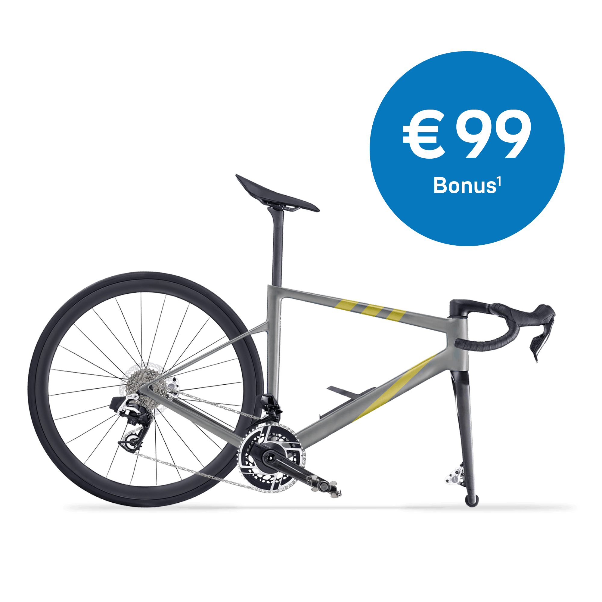 halbes Fahrrad mit € 99 Bonus