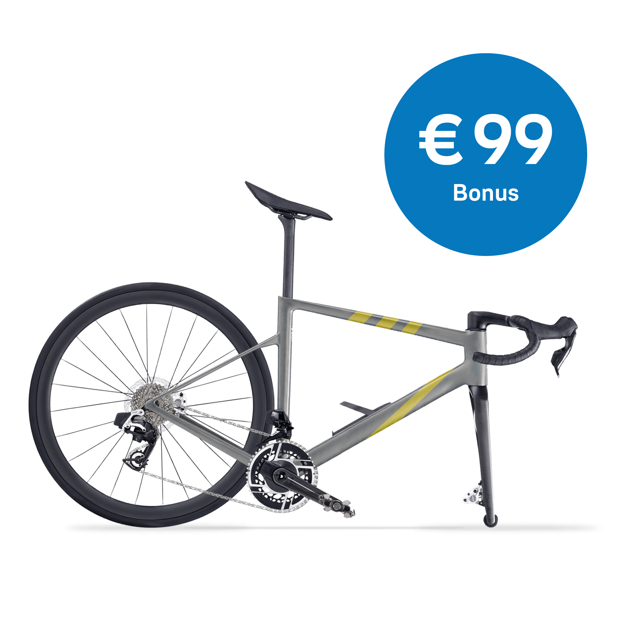 halbes Fahrrad mit € 99 Bonus