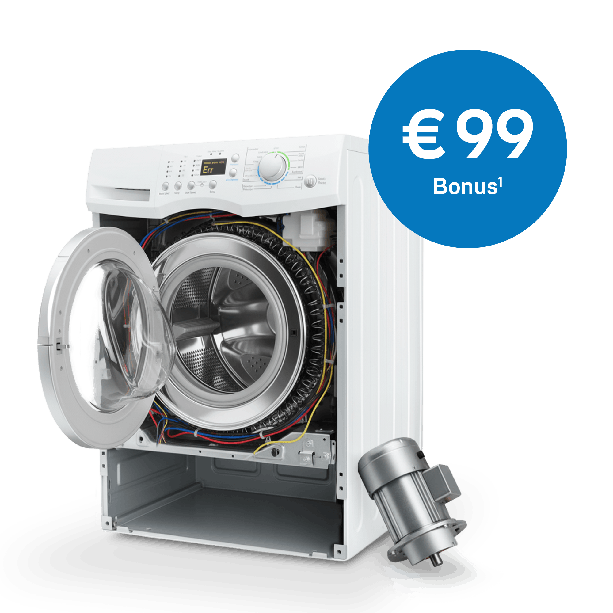 kaputte Waschmaschine mit € 99 Bonus