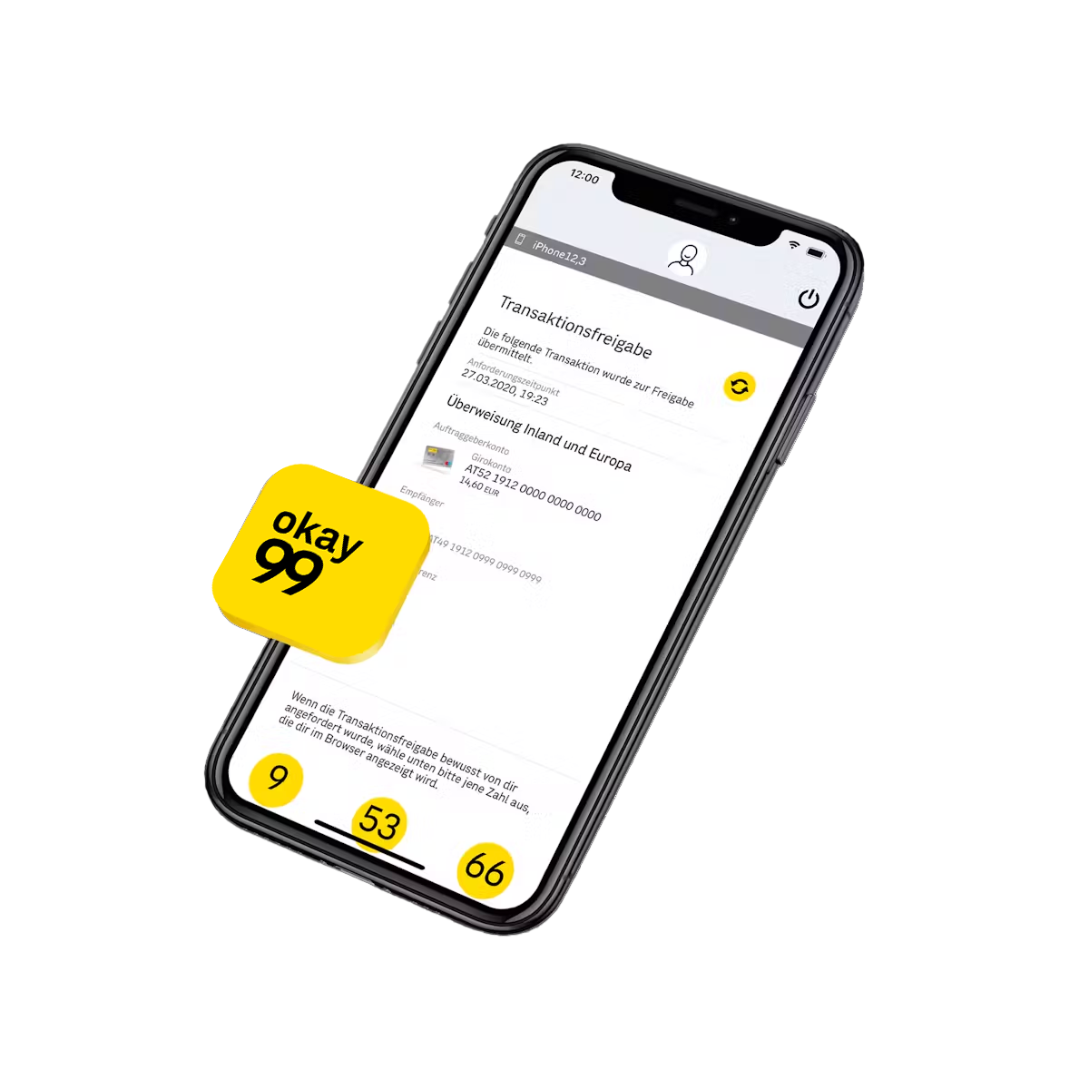 Okay99 – eine sichere Methode, Zahlungen freizugeben oder sich ins Online-Banking anzumelden.   Okay99 – eine sichere Methode, Zahlungen freizugeben oder sich ins Online-Banking anzumelden.   Okay99 App – eine sichere Methode, Zahlungen freizugeben oder sich ins Online-Banking anzumelden